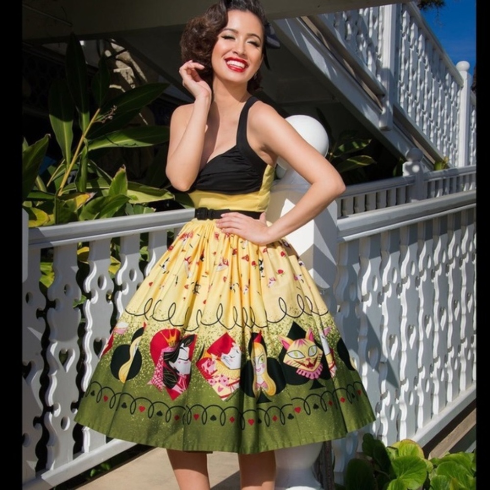 Pinup Couture Lydia Dress Queen of Hearts